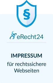 eRecht24 Siegel: Impressum für rechtssichere Webseiten